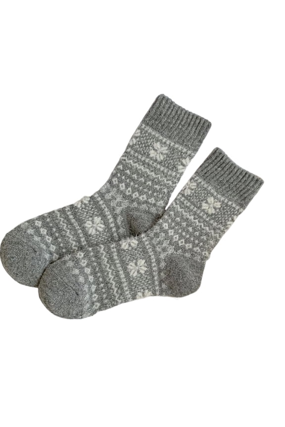 Knitted Wool Hiking Socks Breathable Boot Work Socks Warm Winter Thick Sock Thermals Sock for Cold Weather Gift 1Pair