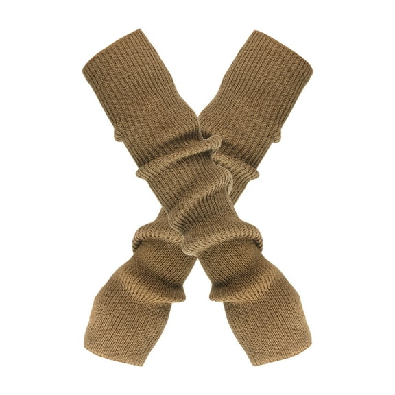 Knitted fingerless thumb hole mitten gloves, Arm Warmers Winter Long Solid Knitted Fingerless for Comfortable and Stylish Wear, Unisex