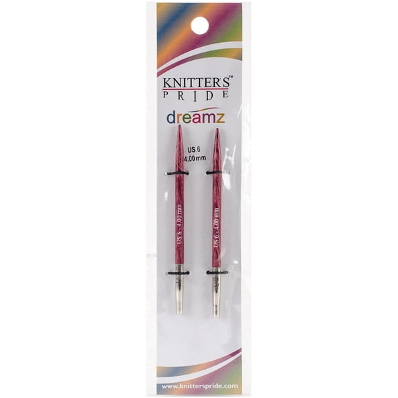 Knitter's Pride Dreamz Interchangeable Knitting Needle Short Tips 3.5 inch US 6 (4mm)
