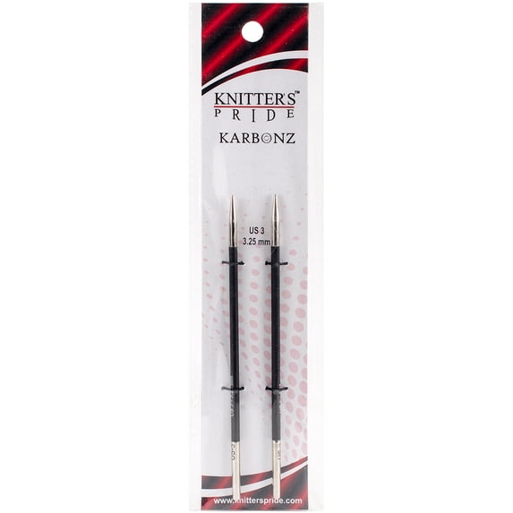 Karbonz Interchangeable Needles-Size 3/3.25mm, Pk 1, Knitter's Pride