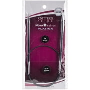 Knitter's Pride Nova Cubics Platina 24" Fixed Circular Knitting Needles - US 10, 6.00mm