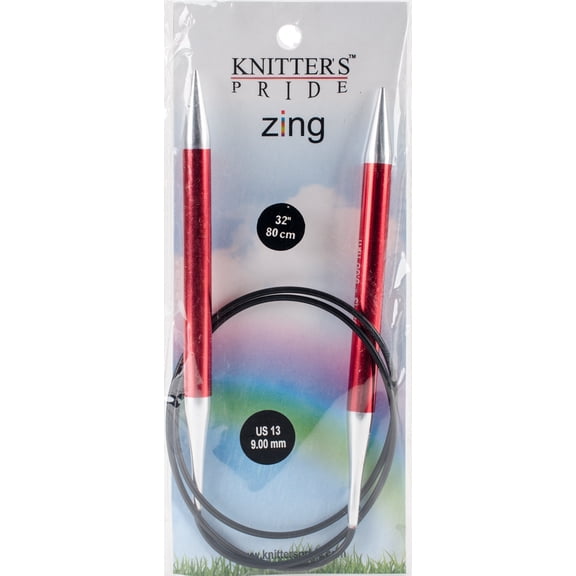 Knitter's Pride Zing 32" Fixed Circ Ndle Sz 13