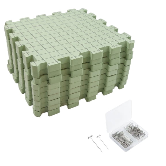 Knitting Blocking Mats Thick Grids Board Crochet Blocking Mats with Grids EVA Blocking Mats Needleworks Tool