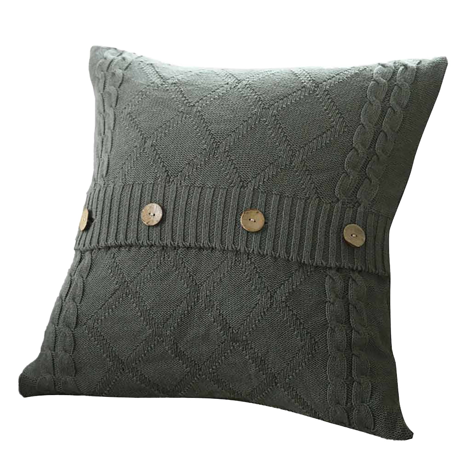 Throw pillows with large buttons sale