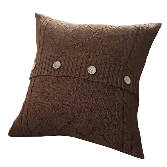 Knitting Button Fashion Throw Pillow Sofa Cushion Cover Home 1pc Satin Travel Pillowcase Microfiber Pillowcase Washable Silk Pillowcase Cloth Pillowcase Pillowcase Copper Infused Pillowcase Silk