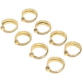 thumbnail image 1 of Knitting Crochet Loop Ring, 8PCS Open Design Alloy Adjustable Yarn Gold Guide Finger Holder Professional Portable Arc Design Knitting Crochet Loop Ring for DIY, 1 of 5