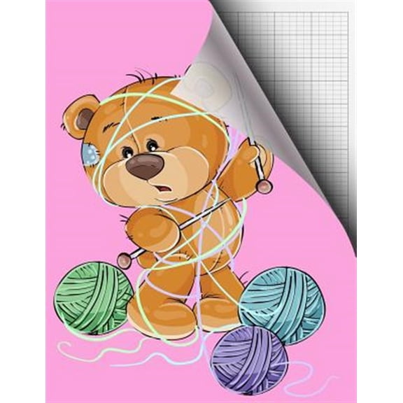 Knitting Design Graph 2: 3 Paper; 2 Stitches Measures 3 Rows for Oversized Yarn, Thick Wool or Knitting Double (Paperback)