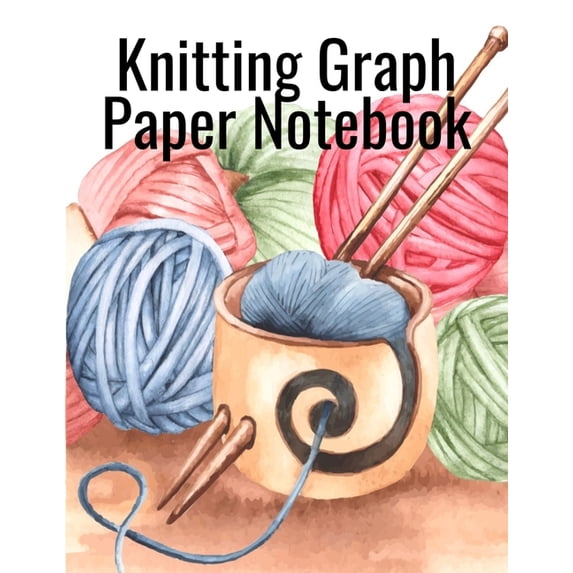 Knitting Graph Paper Notebook: Notepad For Inspiration & Creation Of Knitted Wool Fashion Designs for The Holidays - Gri, (Paperback)