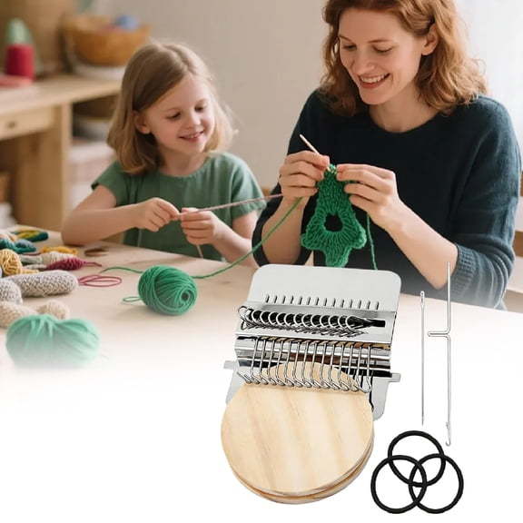 Knitting Kit for Beginners, Portable Weaving Tool Set, Complete Sewing Repair Supplies, Craft Room & Travel Essential