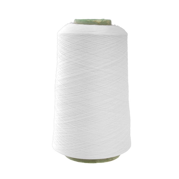 Hytrove White Polyester Machine Thread Cord 150D Ideal for Sewing Knitting and Overlocking