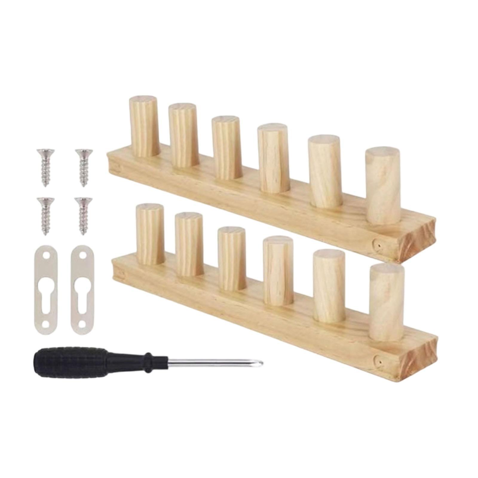 Knitting Loom Chunky Yarn Blanket Loom Wooden Loom Frame Adjustable Size for DIY Blanket Making and Crafts