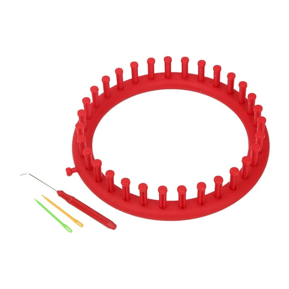 Knitting Loom Set under $5! Yrmaups Knitting Loom Set, Round DIY Knitting Tool with Hook Needle, Pompom Maker for Scarf Hat, Craft Kit for Beginners, Crochet Loom