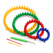 Knitting Loom Set,Knit Quick Looms with Hook Needle,4 Pack(5.5,7.5,9.5,11.5)