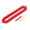 thumbnail image 1 of Knitting Loom Set Stitch Knit Practical Multipurpose Durable Weaving Tool Weaving Loom for Hats Scarfs Socks Shawl DIY Craft Length 26cm, 1 of 9