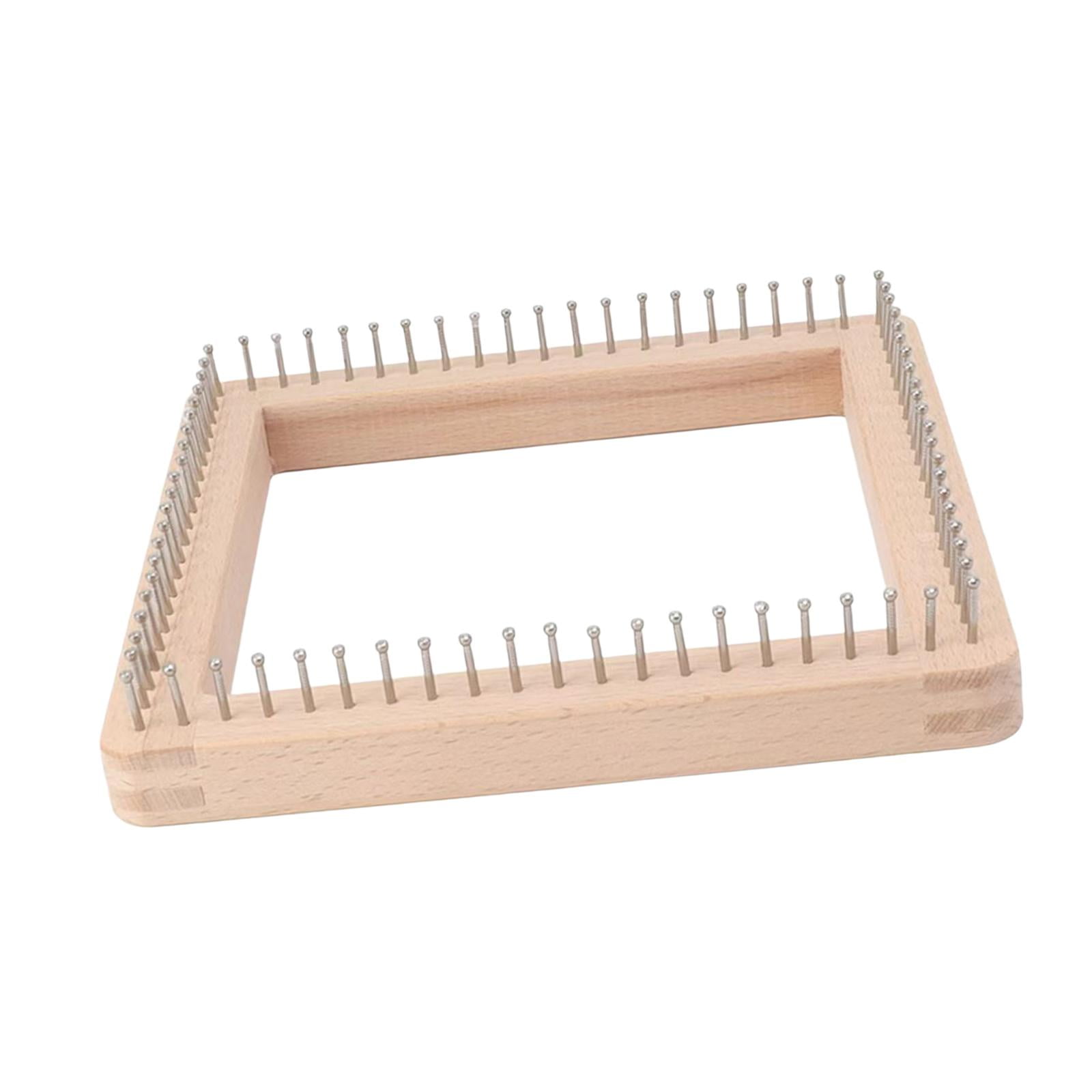 Knitting Loom for Beginners Wooden Knitting Board Pin Loom Smooth Surface Material for Weaving Scarves Hats Cushions