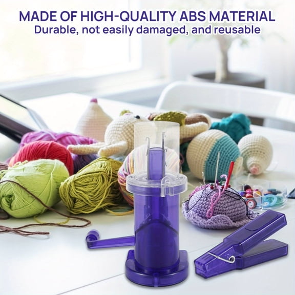 Knitting Machine under $5! Yannianjz Hand Cranking Rope Knitting Machine, DIY Jewelry Making Tool for Bracelet Necklace Craft, Portable Yarn Weaving Loom for Beginners