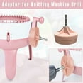 thumbnail image 1 of Knitting Machine Adapter Cozival Knitting Machine Adapter for Drill, Knitting Mill Motor Attachment, Electric Yarn Winder Tool, Quick Knitting Accessory for Home Diy, Electric Yarn Winder, Pink, 1 of 6