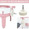 thumbnail image 1 of Knitting Machine Adapter Cozival Knitting Machine Adapter for Drill, Knitting Mill Motor Attachment, Electric Yarn Winder Tool, Quick Knitting Accessory for Home Diy, Electric Yarn Winder, White, 1 of 7