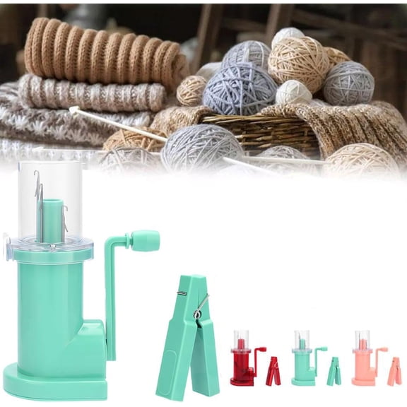 Knitting Machine Easy Knitting Tool, Manual Machine Mill Set, DIY Household Hand Spool Knitter Small Hand Operated Knitting Machine, for DIY and Handmade Sweater and Scarf (Green)