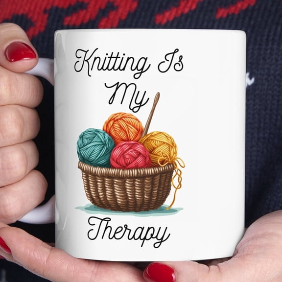 Knitting Mug, Yarn Lover Cup, Crafting Cup, Crocheting Mug, Yarn Mug, Yarn Collector Mug, Craft Lover Gift, Sewing Mug, Gifts for Knitters