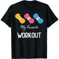 thumbnail image 1 of Knitting My Favorite Workout Funny Crochet Lovers Cute T-Shirt, 1 of 4