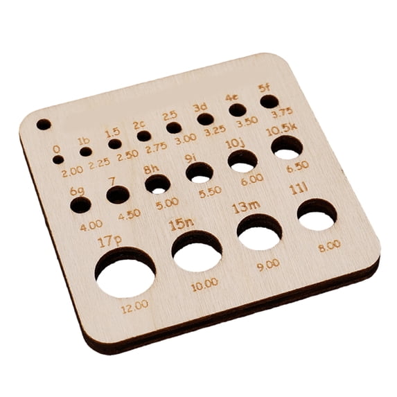 Knitting Needle Gauge Knitting Tool Knitting Needle Ruler Knitting Gauge Ruler Crochet Accessories