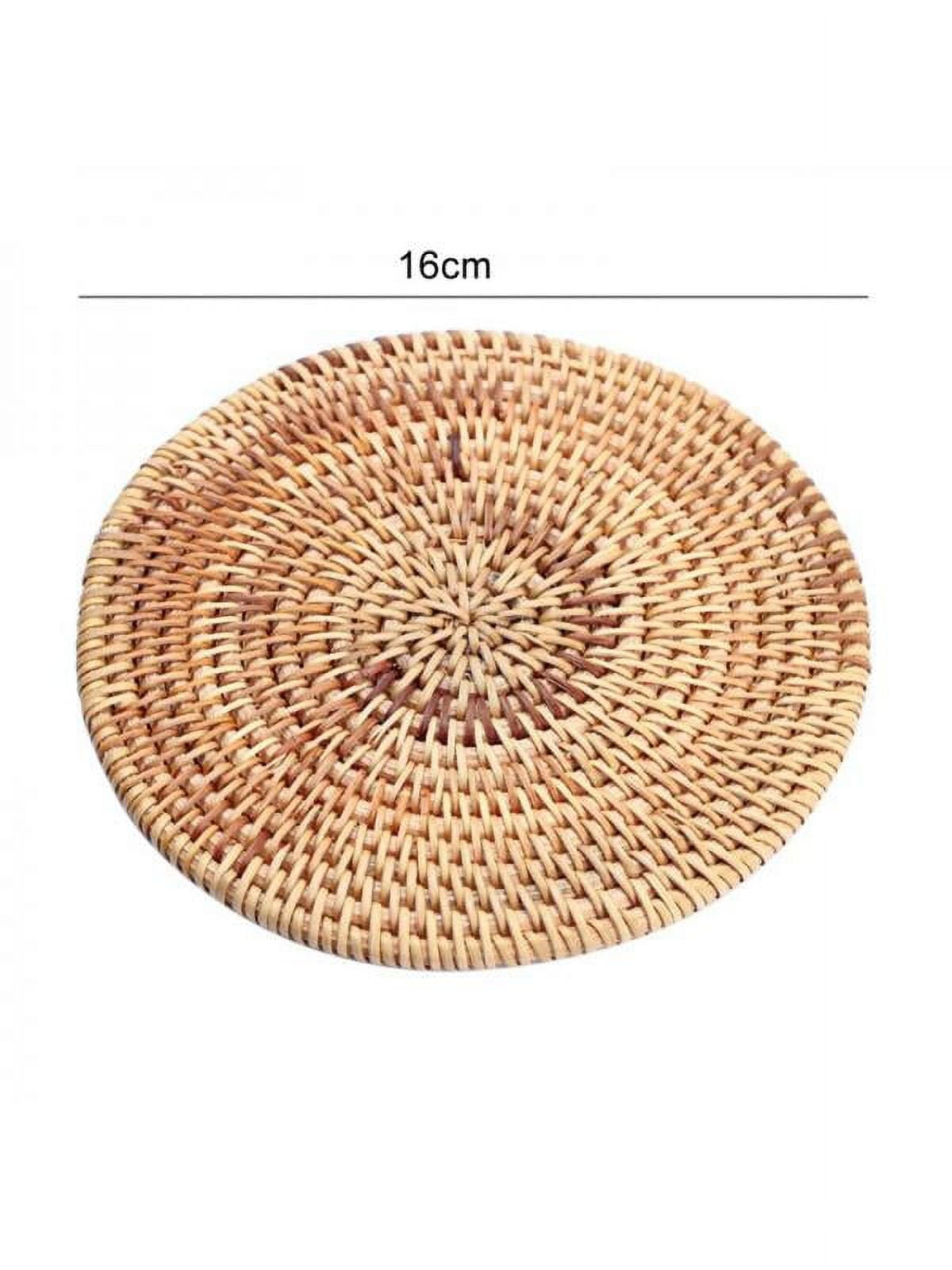 Knitting Rattan Wicker Placemats Woven Placemats Round Placemats Rattan ...