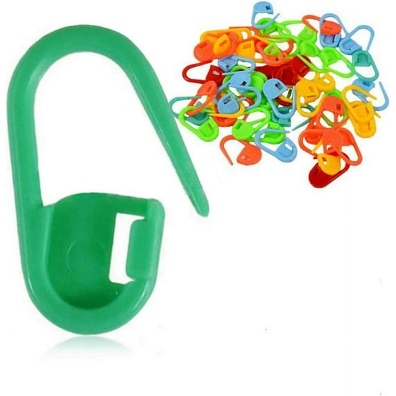 Knitting Stitch Markers, 200 Pack Knitting Locking Stitch Markers Crochet Needle Clip Knitting Crochet Counter, Knitting Accessory