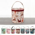 thumbnail image 1 of Knitting Storage Bag Organizer | Wool Yarn Holder Travel Carry Case for Crochet Hooks | Portable Woven Tote | Durable Polyester Material | 1 Piece, 1 of 5