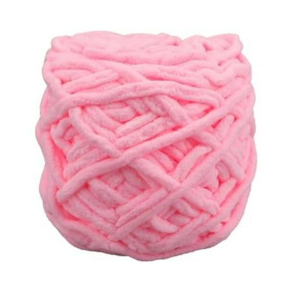 Knitting Wool Yarn, 100g/3.5oz Knitting Yarn Coarse Yarn for Crochet Soft Chunky Yarn for Projects Making Plush Balls Handmade Bags Sweaters Shoes Hats Blankets Scarves, Pink