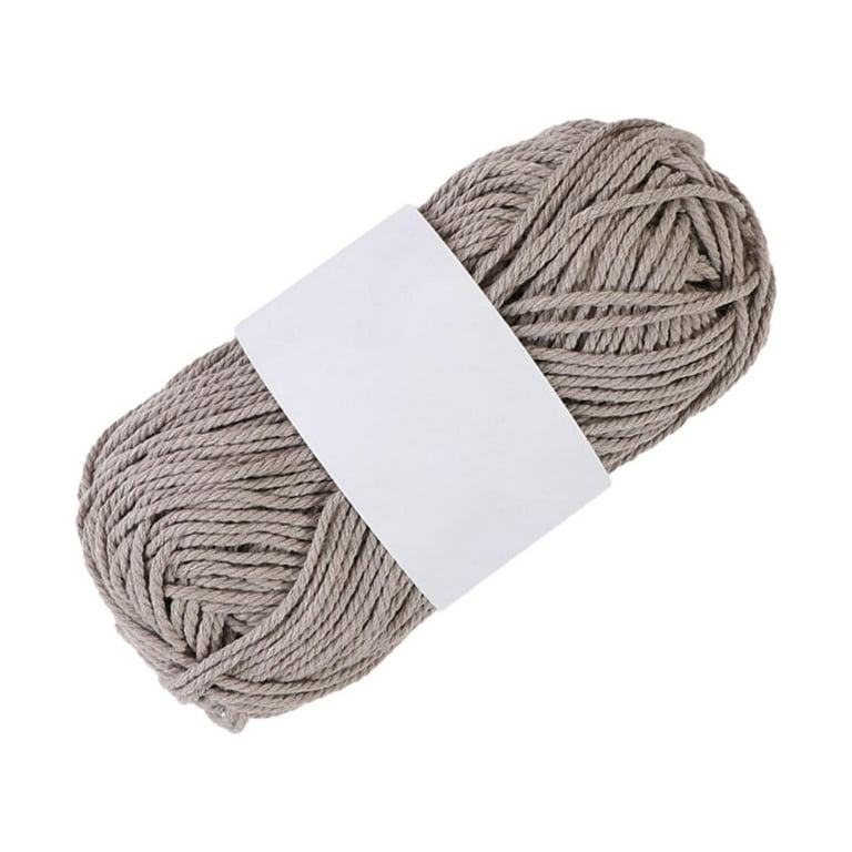 Knitting Yarn Crochet Yarn Accessories 90M Lightweight Knitting Thread  Polyester Yarn for Crochet Projects Beginners Knitting Grey