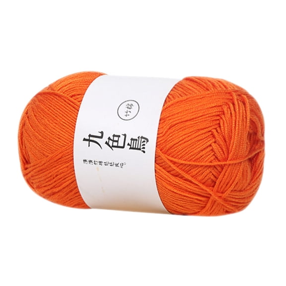 Knitting Yarn Soft DIY Crochet Fiber 50g Wool Bundle Handcraft for Scarf Hat Sweater Crafting