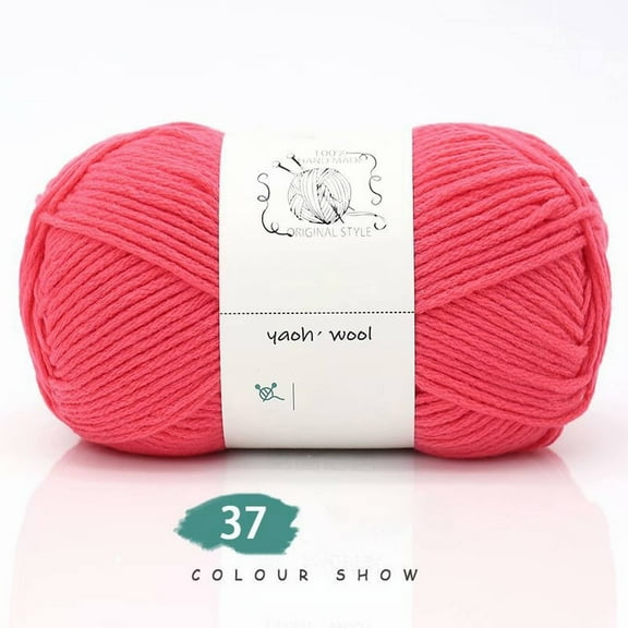 Knitting yarn Easy Peasy Yarn Great Crochet and Knitting Starter Yarn DIY Knitted Yarn Balls Chenille Yarn Colorful Yarn Worsted Weight Yarn Red 7.87x3.93 Inch (1Pcs)