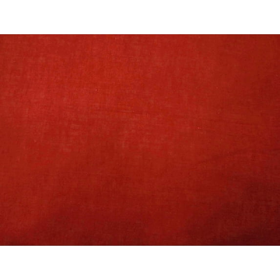 Knitwit Cotton Cambric Designer Opaque 40" Wide Red Solid Fabric Sewing Crafting By The Yard