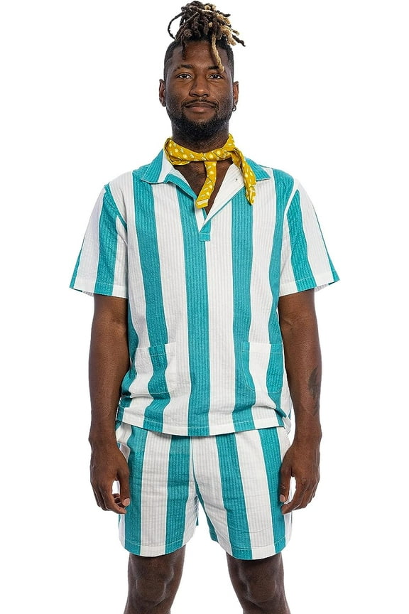 Knives Benoit Bathing Suit with Shorts - Shirt and Neckerchief Halloween Costume Cosplay