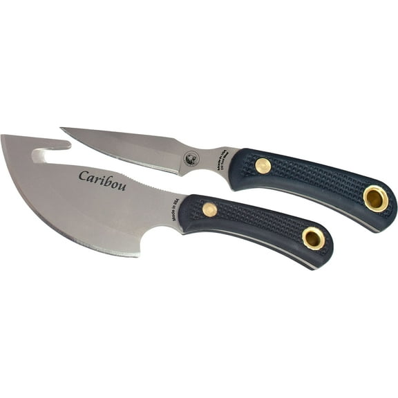 Knives of Alaska Caribou Cleaver Combo Set, Black