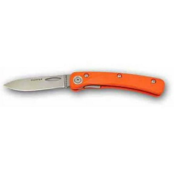 Knives of Alaska Featherlight Hunter Suregrip Handle G10 Knife with Clip, Orange