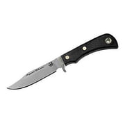 Knives of Alaska Magnum Wolverine Fixed Blade Knife 4.5 Clip Point D2 Tool Steel Blade SureGrip Handle Black