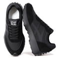 thumbnail image 1 of Knivor Lace Up Retro Fashion Sneakers for Women Color Block Low Top Casual Sneakers Non Slip Platform Sole Lightweight Flat Everyday Casual Shoes, 1 of 9