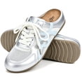 thumbnail image 1 of Knivor Women Lace Up Mesh Mule Sneakers Latex Memory Foam Insole Breathable Backless Lightweight Non Slip Summer Daily Casual Shoes, 1 of 9