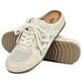 thumbnail image 1 of Knivor Women Lace Up Mesh Mule Sneakers Latex Memory Foam Insole Breathable Backless Lightweight Non Slip Summer Daily Casual Shoes, 1 of 9