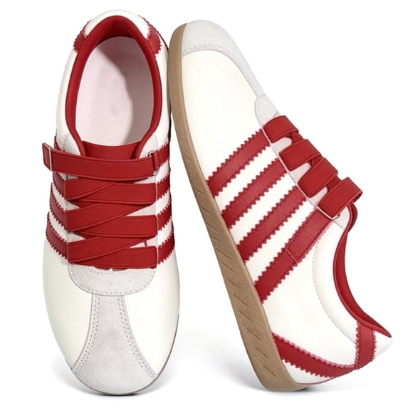 Knivor Slip On Casual Sneakers for Women Elastic Adjustable Strap Low Top Sneakers Non Slip Gum Sole Lightweight Flat Fashion Casual Shoes