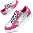thumbnail image 1 of Knivor Sneakers for Women Low Top Lace Up Flat Skate Shoes Glitter Star Fashion Casual Walking Tennis Board Shoes, 1 of 9