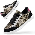 thumbnail image 1 of Knivor Sneakers for Women Low Top Lace Up Flat Skate Shoes Glitter Star Fashion Casual Walking Tennis Board Shoes, 1 of 9