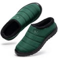 thumbnail image 1 of Knivor Unisex Scuff Slippers for Women Men Puffy Padded Upper Fleece Lined Water‑Resistant Winter House Shoes Non‑Slip Indoor Outdoor Slip‑On Slippers, 1 of 10