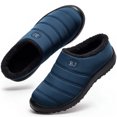 thumbnail image 1 of Knivor Unisex Scuff Slippers for Women Men Puffy Padded Upper Fleece Lined Water‑Resistant Winter House Shoes Non‑Slip Indoor Outdoor Slip‑On Slippers, 1 of 10