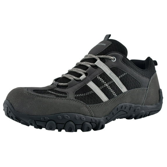 Knixmax Unisex Hiking Shoes, Grey/Black, Women 15 / Men 13
