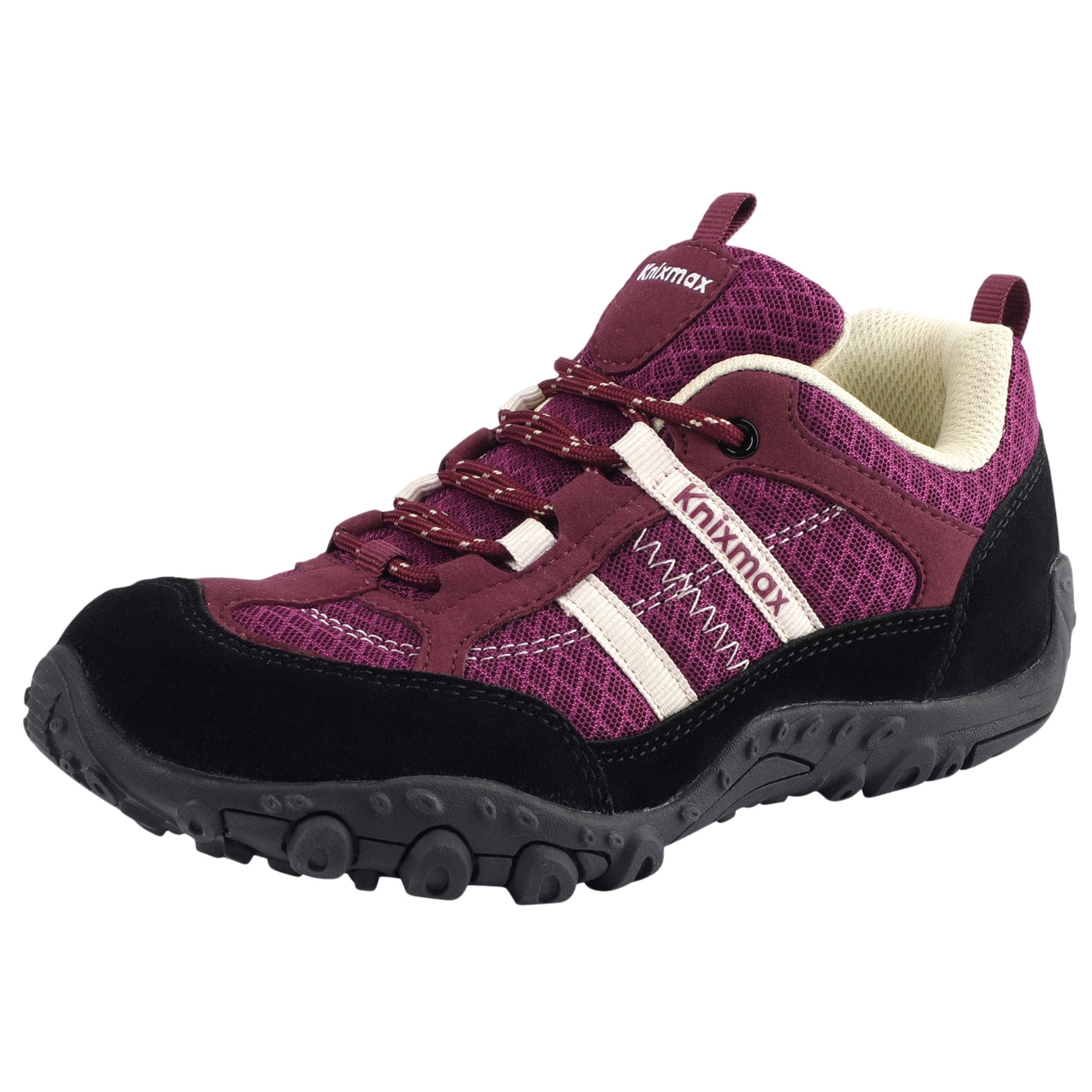 Knixmax Unisex Hiking Shoes, Wine, Women 9 / Men 7