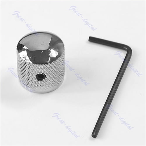 Knob Button Tone Volume Dome Knob For Guitar Bass FD TL Metal Chrome
