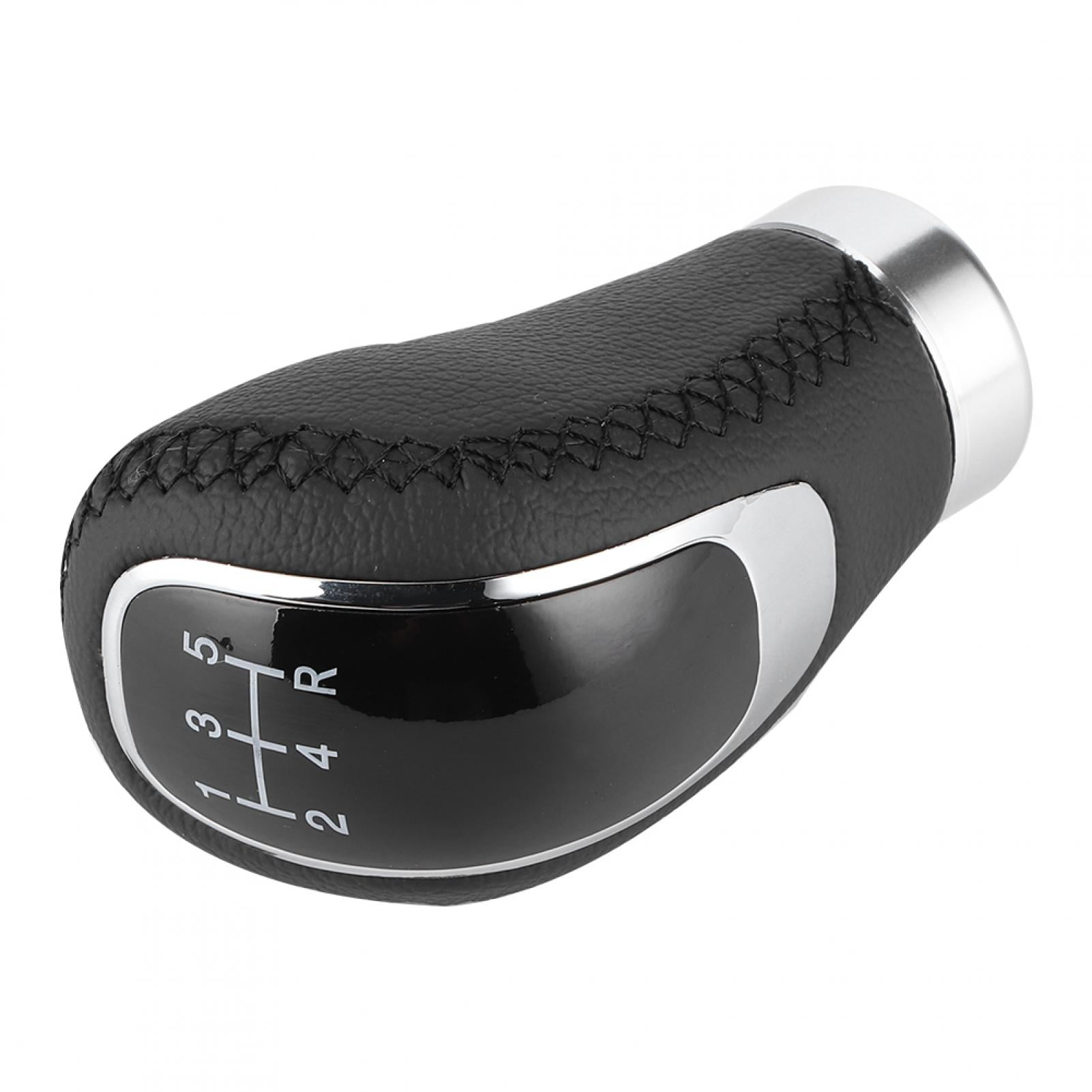 Knob Head, Universal 5/6 Speed Gear R Type ABS And Leather Car Shifter